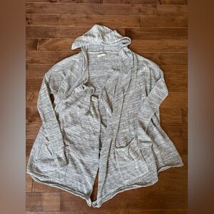 ABERCROMBIE & FITCH HOODED CARDIGAN